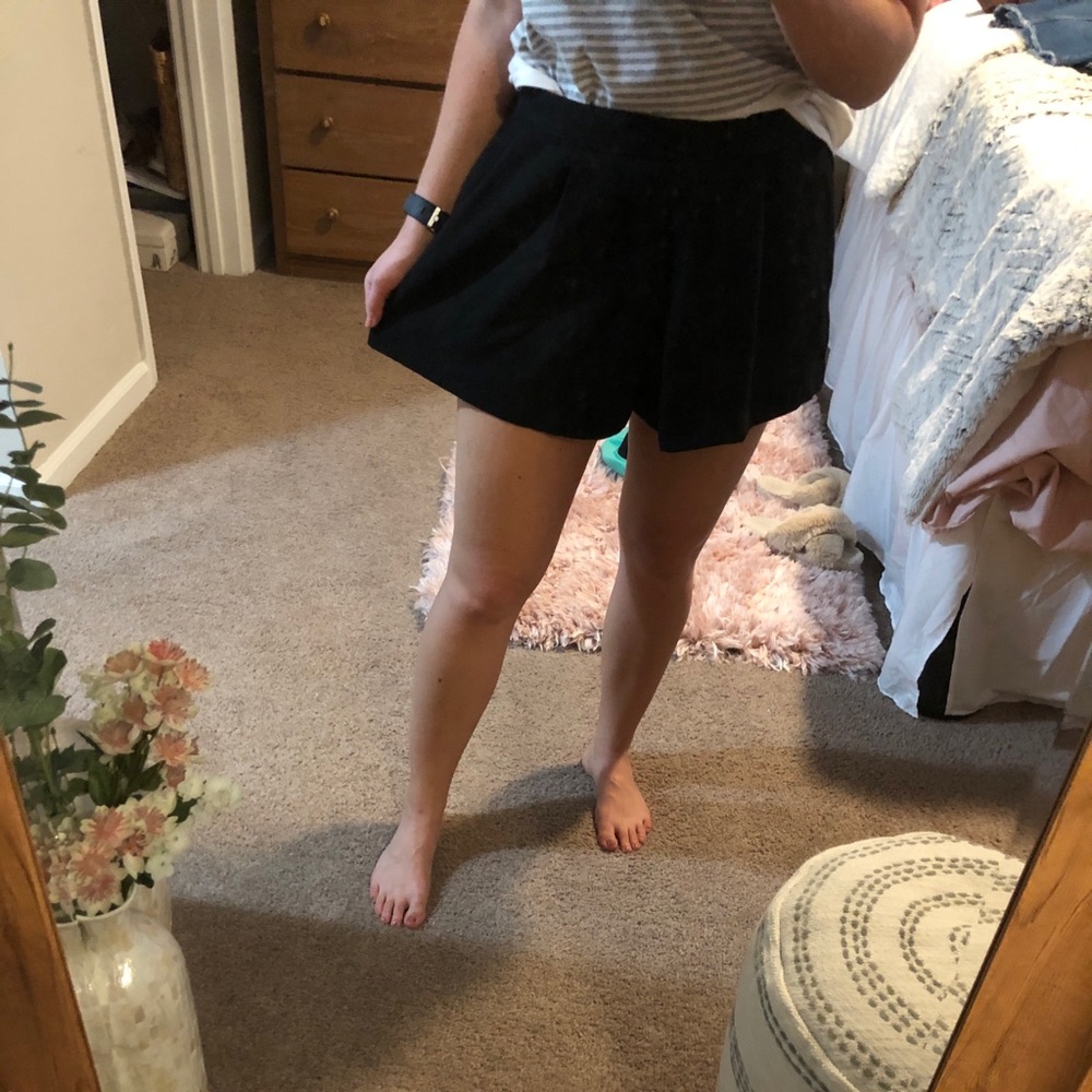 Black Flowy shorts